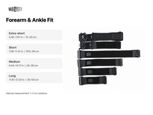 Load image into Gallery viewer, HIGVR PICO Motion Tracker Straps forearm and ankle fit ranges
