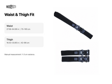 Load image into Gallery viewer, HIGVR PICO Motion Tracker Straps waist and thigh fit ranges
